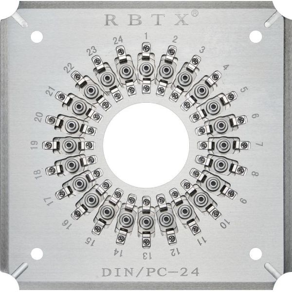 Rongbang RBTX-DINPC24 Polishing Holder for 24 Ports DIN/PC Fiber Optic Patch