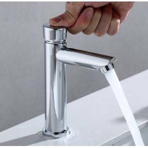 OEM Deck Mounted Bathroom Faucets Single Handle Self Closing