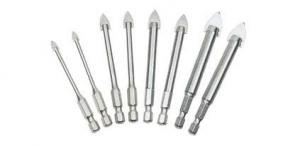 China Straight Tipped Hex Shank Glass And Tile Drill Bits 1/4 For Glass / Tile / Ceramics on sale