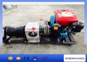 China Cylindrical Shape Diesel Cable Winch Steel 1 Ton For Transmission Line Erection on sale