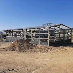 Customized Construction Prefabricated Steel Structure Warehouse With Fire-Proof