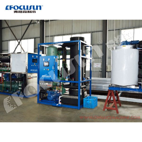 Customized Size 5 Ton Water-Cooled Condenser Tube Ice Maker for Industrial Ice
