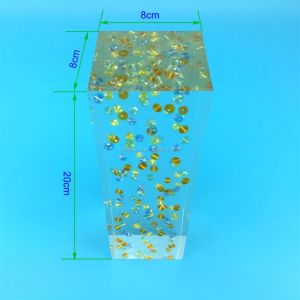 Factory Design Custom cheap paper weight Clear Cube Acrylic Paperweight Embedded