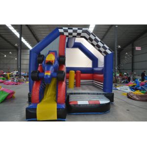 Customized Color 18ft Module Castle Inflatable Wet Dry Slide for Children PVC