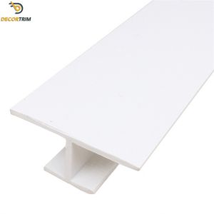 White Color Tile PVC Trim , Wall Tile Edging Strip For MDF UV Board Connection