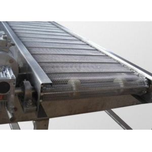 1 1.5 2 Meters Wide 304 Stainless Steel Chain Mesh Belt For Industrial