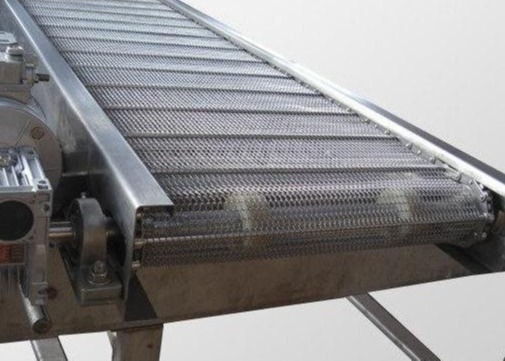 1 1.5 2 Meters Wide 304 Stainless Steel Chain Mesh Belt For Industrial