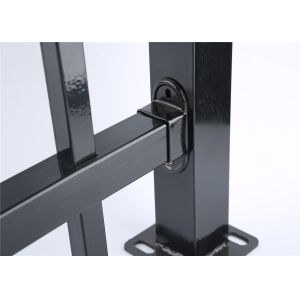 Stain Green Powder Hercules Q235 Steel Fencing Panels Falt Top Design