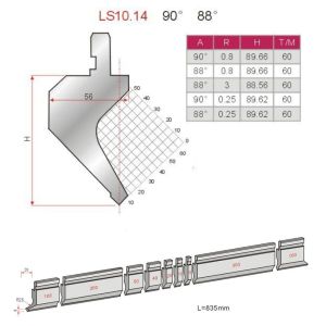 CNC Press Brake Tools To Hydraulic Bending Machine Brake Dies