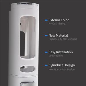 Hand Press Wall Mounted Liquid Soap Dispenser 400ML Volume With Visible Window