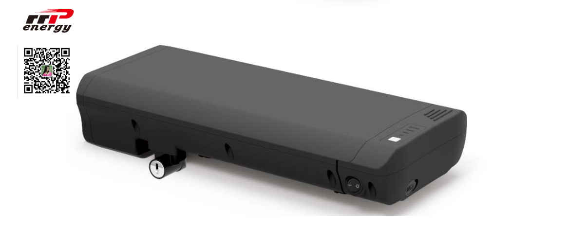 Ebike Rear Rack Bike 24V Lithium Ion Rechargeable Batteries 10.4Ah Deep Cycle