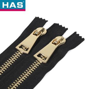 Auto Lock #10 Heavy Duty Zipper Black Metal Zipper Jacket Smooth