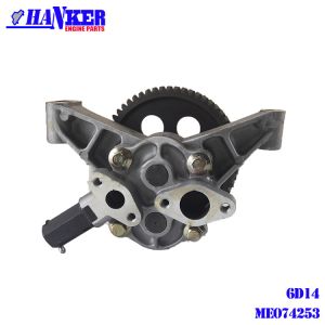 6D16 FUSO Engine Auto Oil Pump For Mitsubishi ME074253 With 59 Teeth