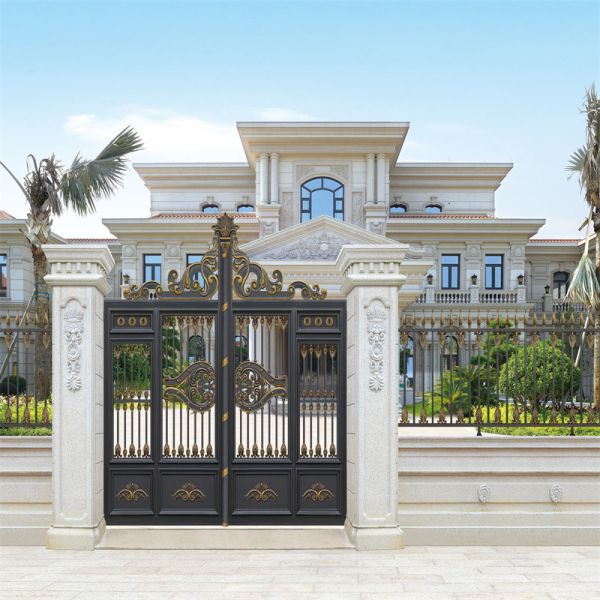 Quality Compound Wall 6063 Aluminium Garden Gate Driveway Custom Laser Cut wholesale