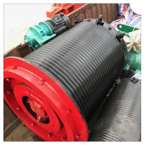 Electric Power Source Wire Rope Winch 50Hz Frequency Portable Mounting Type