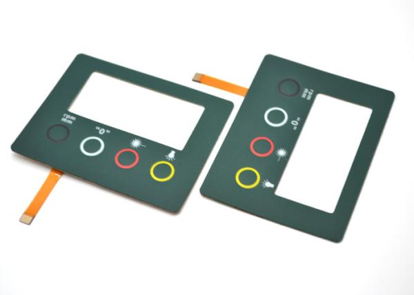 Quality Four Embossed Button FPC Membrane Switch Keypad With Clear Display Window wholesale