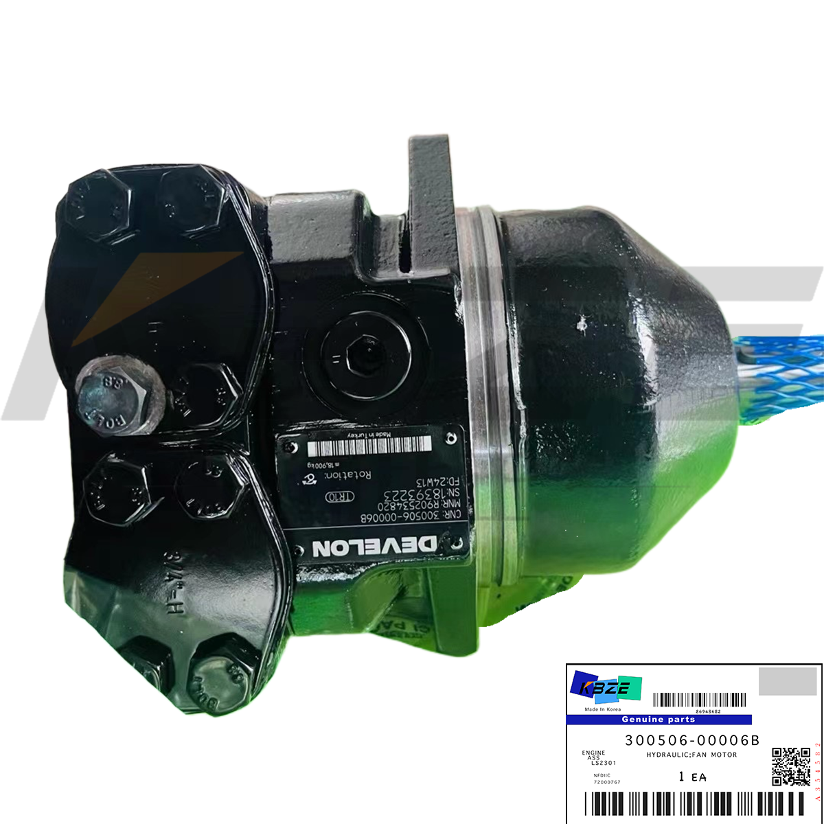 NEW GENUINE DOOSAN DAEWOO DX700 300506-00006B COOLING FAN MOTOR ASSY FITS EXCAVATOR