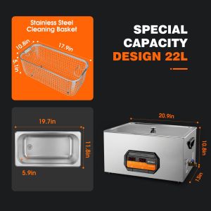 30L Digital Heated Ultrasonic Cleaner ODM With Cleaning Function