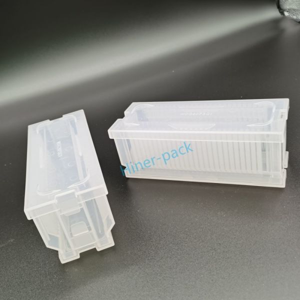 Customized 3 Inch Semitransparent Wafer Cassette Carrier For Packaging And