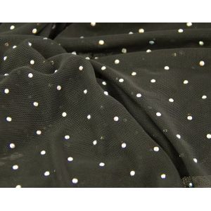 Cheap Four Side Elastic White Polyester Mesh Ironing Three Dimensional Diamond Yarn Colorful Stage Clothing for sale