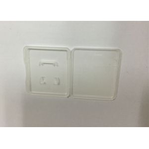 Plastic Micro SD Card Case With SD Adapter , Strong PP Box Packaging For Memory