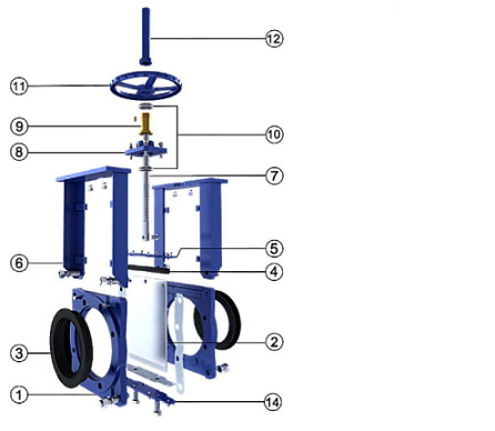 Quality Oil and Temperature Control with Temperature Range 0-200C Slurry Knife Gate Valve wholesale