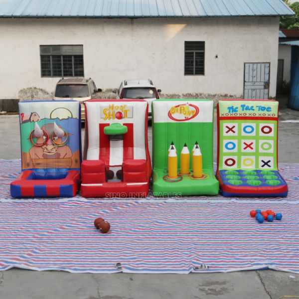 4in1 kids N adults blow up TIC TAC TOE inflatable carnival games ON SALE for