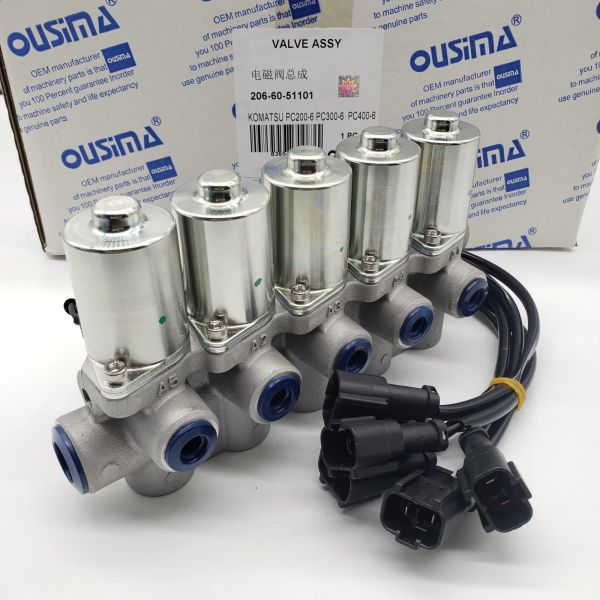 206-60-51101 Excavator Solenoid Valve 206 60 51101 For KOMATSU PC200-6 PC300-6 PC400-6