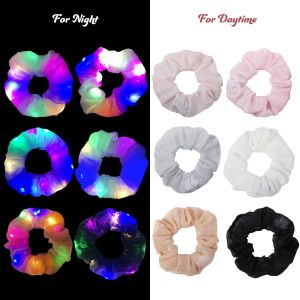 New LED mesh large scrunchie Luminous Hair Tie
