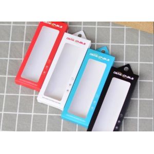130gsm Mobile Phone Data Cable Packaging Box With Window