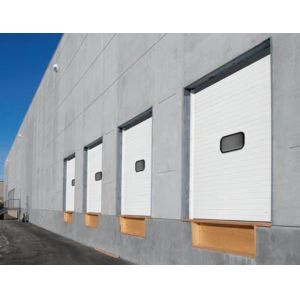 Customized Insulated Sectional Doors Vinyl / Brush With Handles