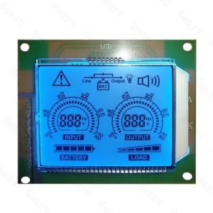 3.3V-5V 7 Segment TN LCD Display Blue Backlight HT1621 COB Module