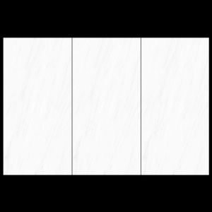 Polished Glazed Slab Marble Bathroom Vanity with Blanco Carrara Sintered Stone