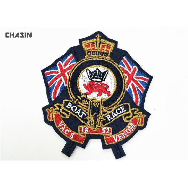 Quality Polo T - Shirt Iron On Embroidered Patches British Style Decorative Fabric Patches wholesale