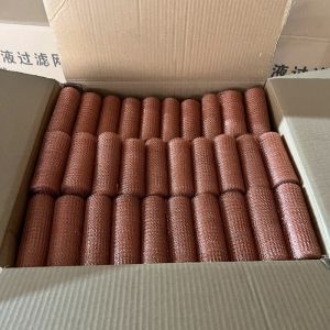 High Strength Copper Knitted Mesh , Cleaning Copper Wire Gauze for Kitchenware