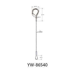 304 Steel Cable Lifting Slings With Loop And Die Cast Hook YW86540