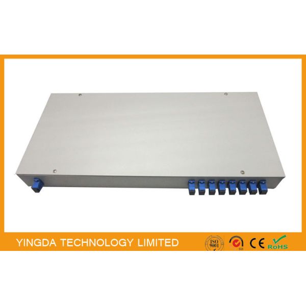 ODM Fiber Optic PLC Splitter In 19 inch Rack Patch Panel 1u Sc / Apc Terminated