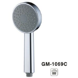 Single Function Roundface Shower Head And Hand Held Chrome Rain Shower Head ODM