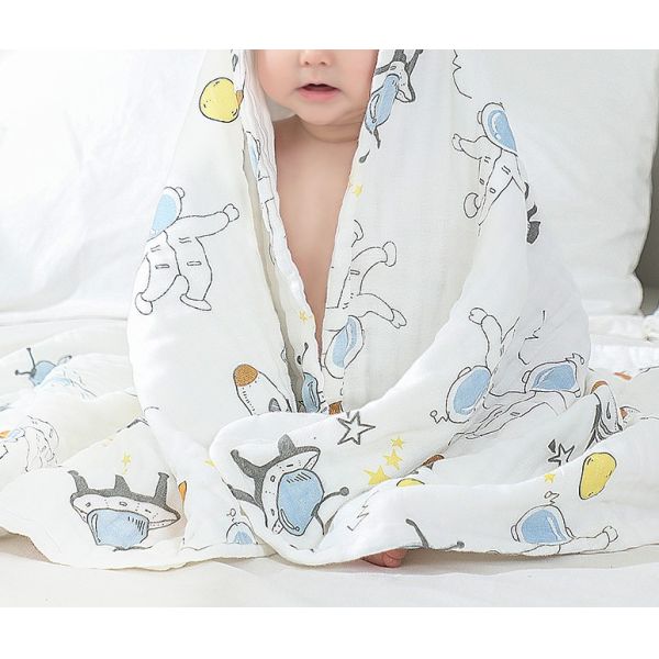Healthy Double Gauze Receiving Blanket 110GSM Cotton Gauze Cloth