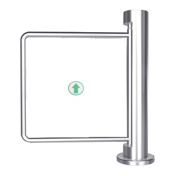 Indoor 90 Angle Single Directional Stainless Manual Swing Gate Barrier for