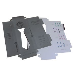 Tie Bag 250gsm Paper Custom Gift Boxes Folded Environmental Friendly