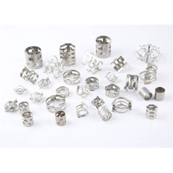 Quality 304L Metal Pall Ring , Random Tower Packing For Distillation Column 25mm wholesale