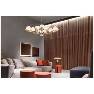 Cheap Bronze Glass Pendant Chandelier Lights 2700K/3000K/3500K for sale