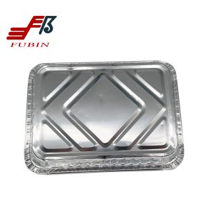 Roasting 1000ml Rectangular Foil Trays Disposable Food Packing Box