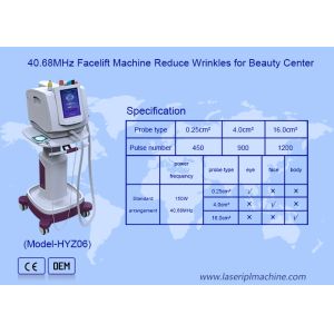 3in1 40.68MHz Focused Thermolift RF Skin Tightening Body Firming Machine