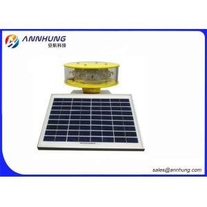 IP67 Solar Aviation Obstruction Light  With Die Casting Aluminum Lamp Body