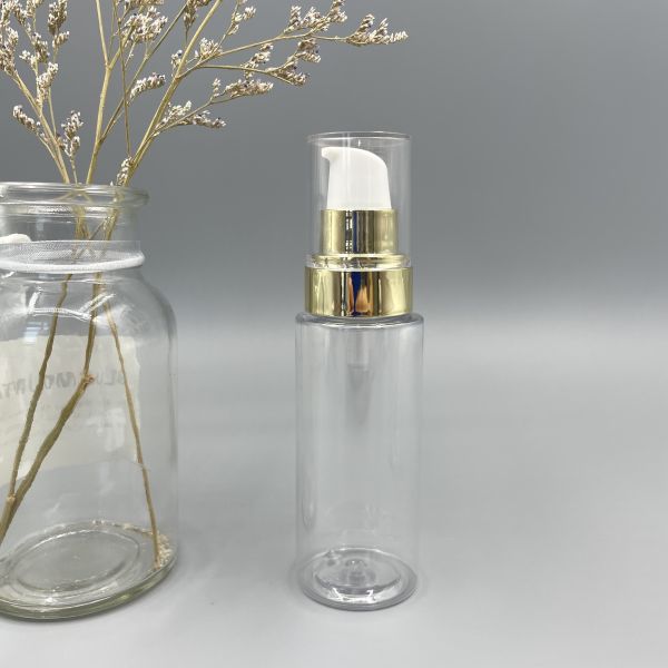 BB Cream Pump Dispenser SS316 Spring Outside 24/410 0.5ml Dosage Clear Cap