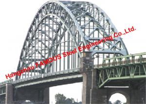 Cheap Tied Arch Steel Bridge Deck Construction With Bowstring Arch Girder for sale