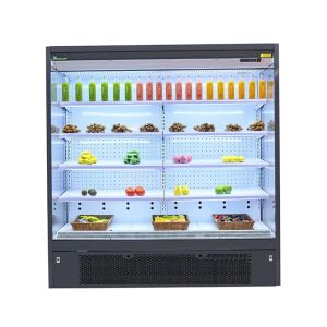 LED Lighting R22 Multideck Open Chiller Showcase Cooler With Night Curtain 4