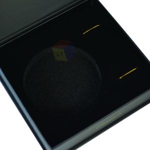 Luxury Black Magnetic Closure Custom Foil Logo Paper Caviar Gift Box Packaging